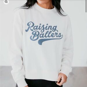Raising Ballers Off White Sox’s Small Sweatshirt Lauriebelles Lily & Lottie Crew